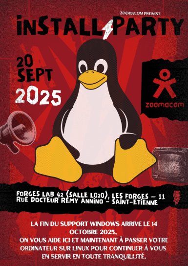 Affiche exemple pour Install party