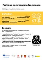 Affiche Pratique commerciale trompeuse 1