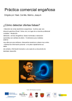 Pr&aacute;ctica comercial enga&ntilde;osa poster 2