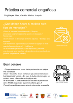 Pr&aacute;ctica comercial enga&ntilde;osa poster 3