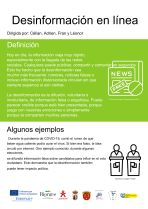 Desinformaci&oacute;n en l&iacute;nea poster 1