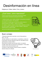 Desinformaci&oacute;n en l&iacute;nea poster 2