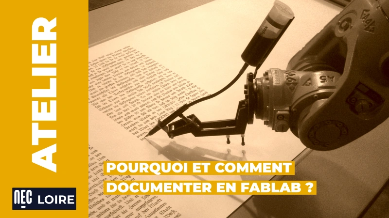 Visuel Atelier documenter en fablab